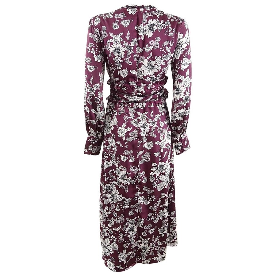 bardot jolie print midi dress