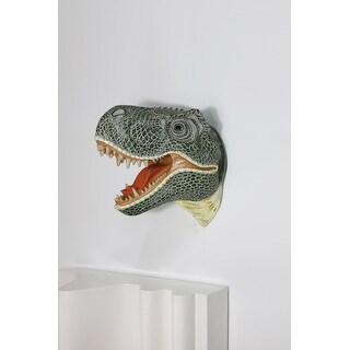 Dinosaur Head Sculpture Wall Mounted Ornament