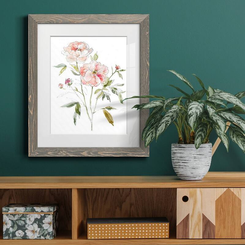 Sketchbook Cottage Rose I-Premium Framed Print - Ready to Hang