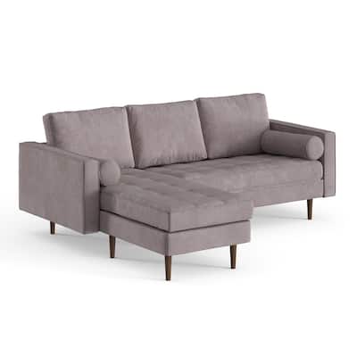 Bloomfield Velvet Reversible Sectional