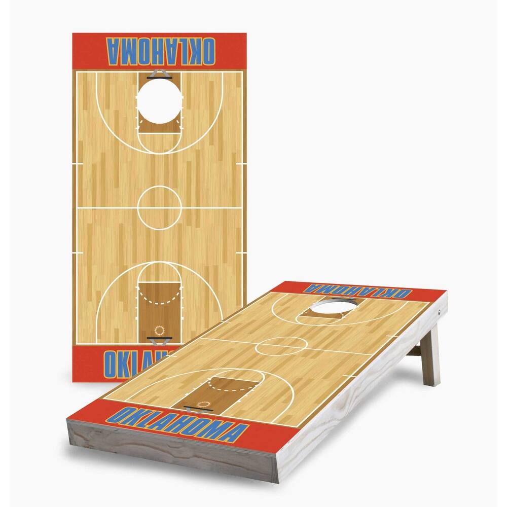 Oklahoma City Thunder Cornhole Game (Choose Wraps or Boards)