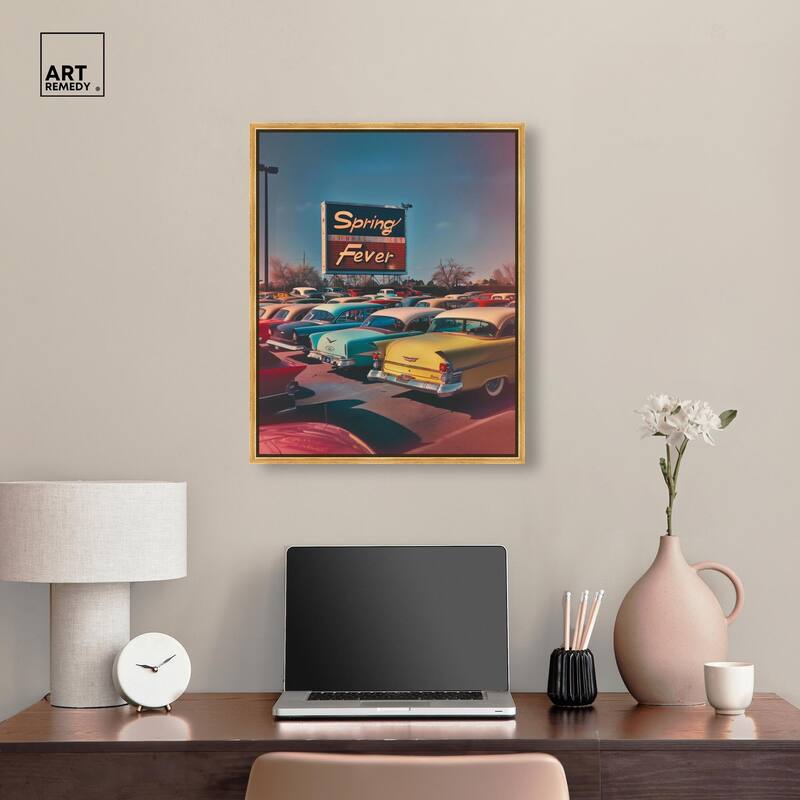 Spring Drive By Canvas by Art Remedy