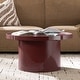 preview thumbnail 10 of 14, HULALA HOME Modern Round Coffee Table with Enamel Finish