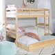 preview thumbnail 39 of 79, Walker Edison Solid Wood Twin Size Bunk Bed with Trundle