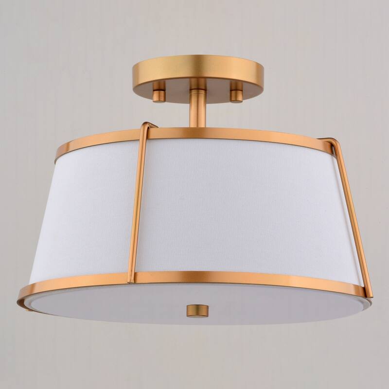 Vaxcel Lighting C0328 Marion 2 Light 13" Wide Semi-Flush Drum Ceiling