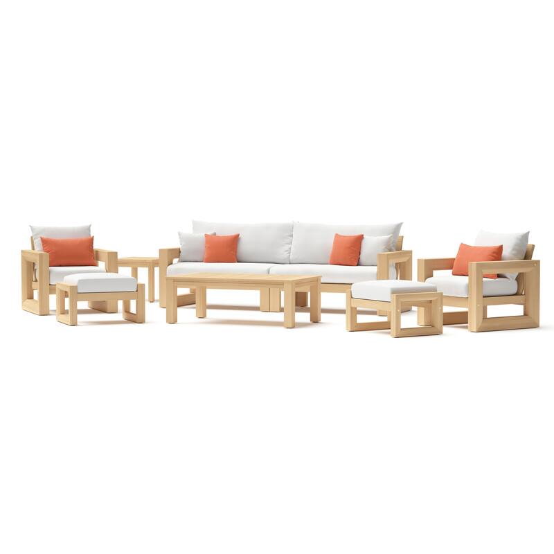 Benson 8 Piece Sunbrella Outdoor Patio Sofa & Club Chair Set