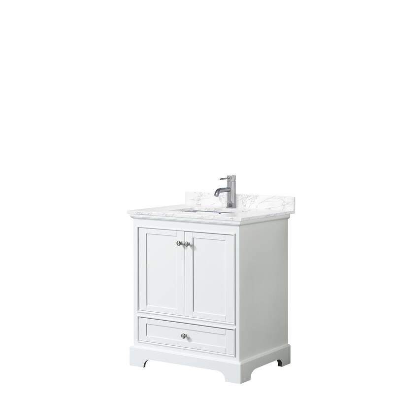 Deborah 30-inch Single Vanity, Cultured Marble Top