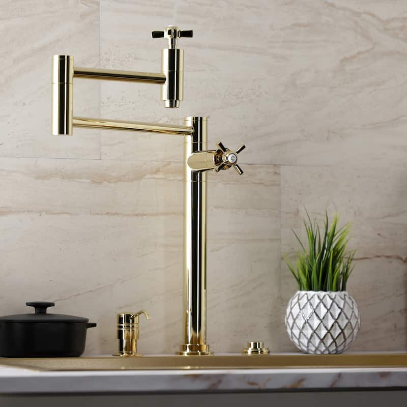 Millennium Two-Handle 1-Hole Deck Mount Pot Filler Faucet