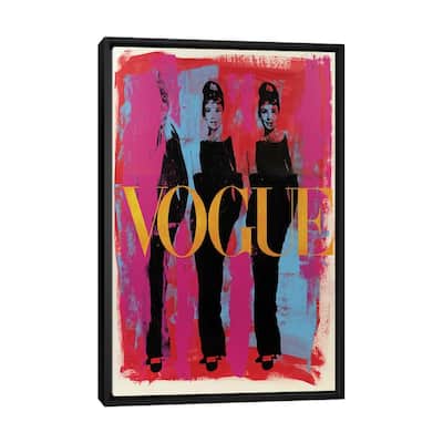iCanvas "Audrey Hepburn Three Graces Vogue" by Dane Shue Framed Canvas Print