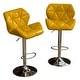 preview thumbnail 12 of 54, Roundhill Furniture Glasgow Height-adjustable Tufted Faux Leather Bar Stools (Set of 2)