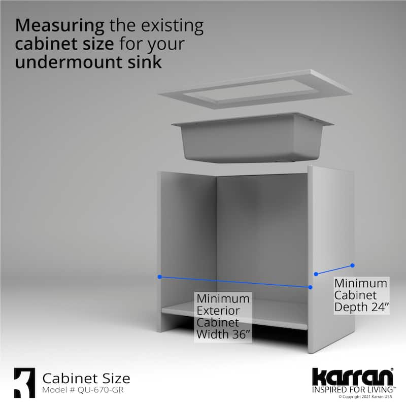Karran Undermount Quartz Single-bowl Kitchen Sink