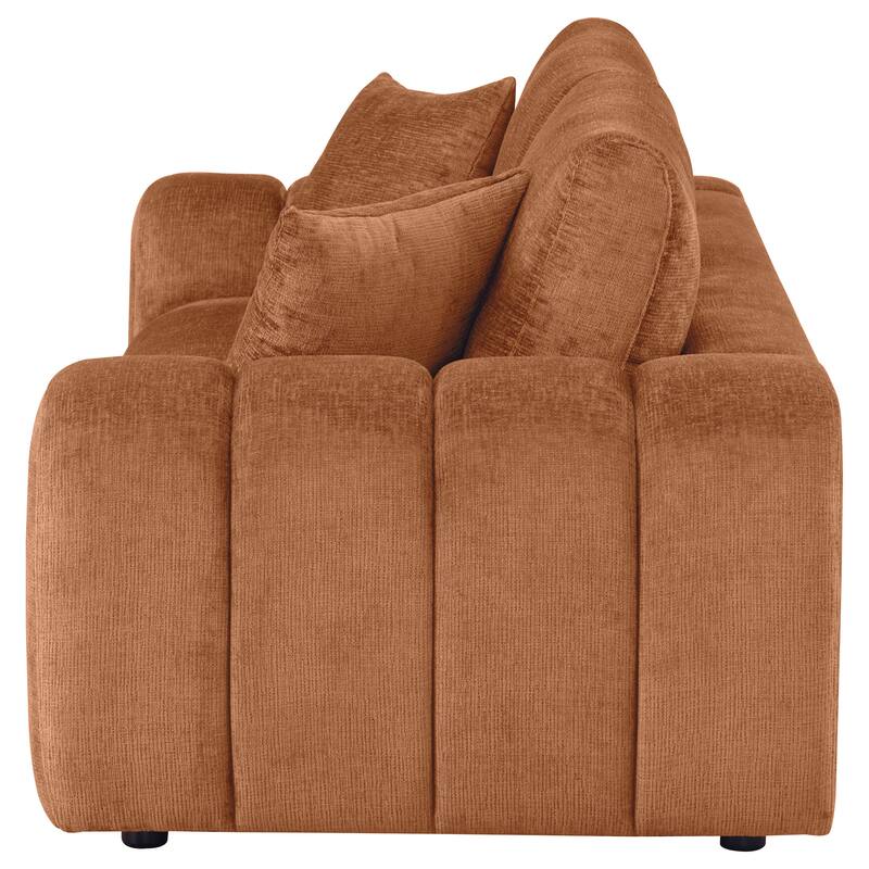 Burnett Chenille Upholstered Wide Arm Sofa