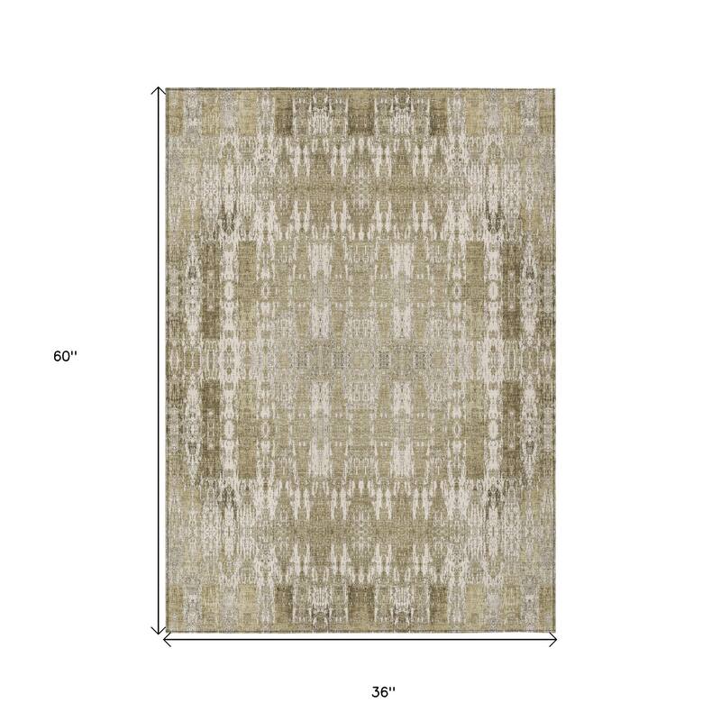 HomeRoots Moroccan Transitional Rectangle Outdoor Rug
