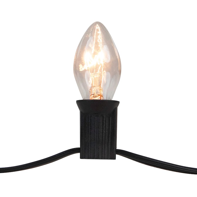 3 Jack-O-Lantern Halloween Luminary Pathway Markers - 5ft Black Wire