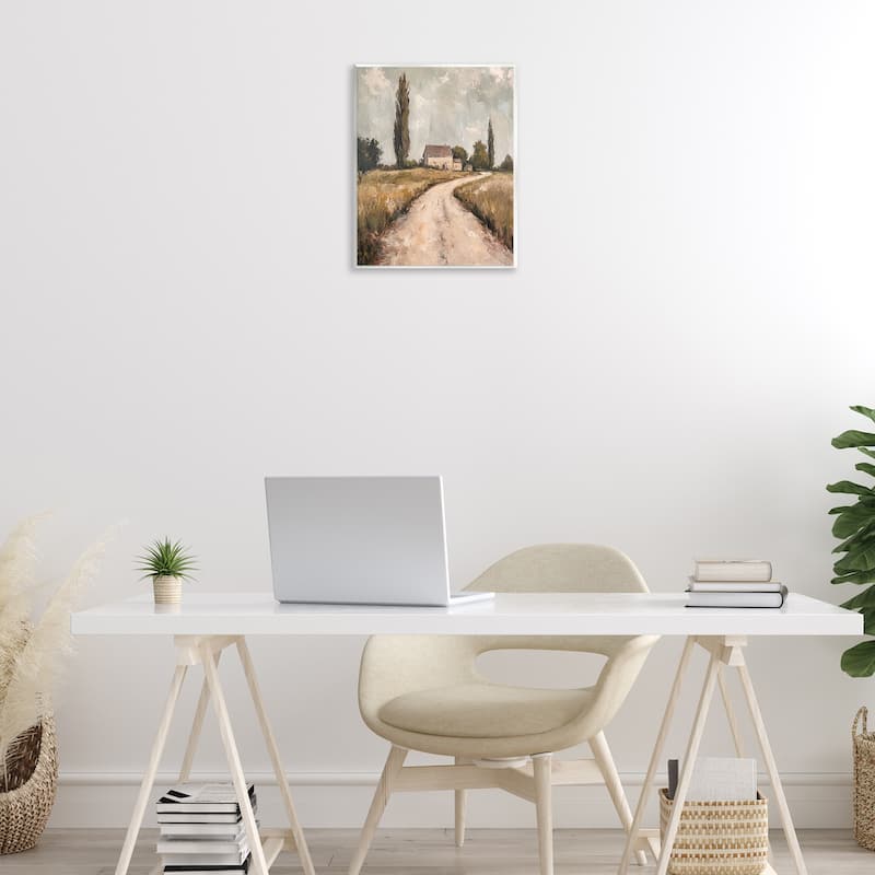 Stupell Painterly Quiet Country Wall Plaque Art Design By Petal Prints Design