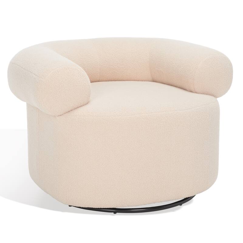 SAFAVIEH Couture Donella Swivel Accent Chair - 37 In. W x 33 In. D x 25 In. H - 37Wx33Dx25H