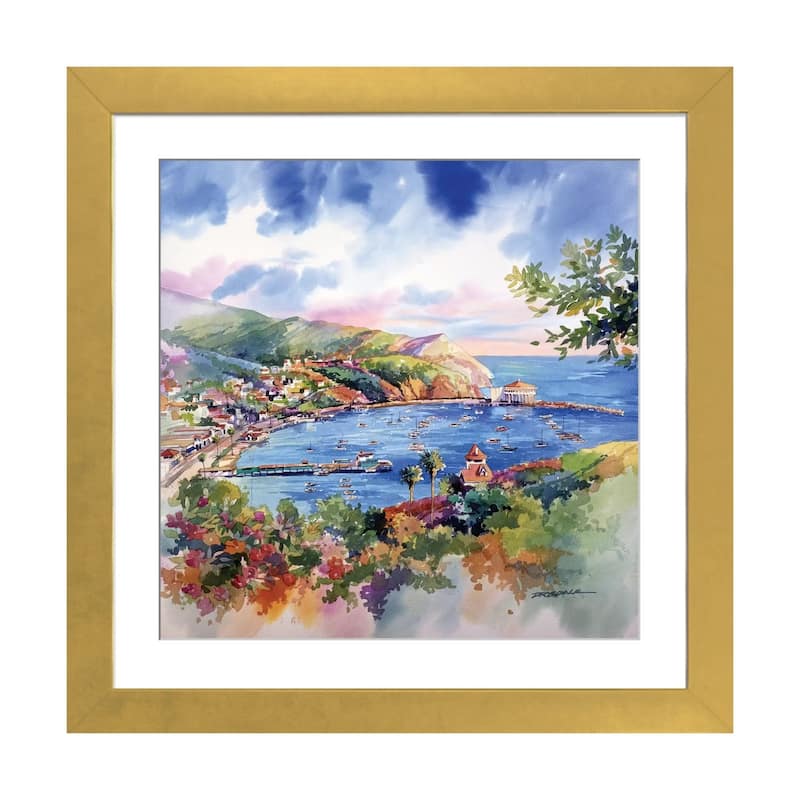 iCanvas "Avalon Catalina" by Bill Drysdale - Gold - 16x16x1