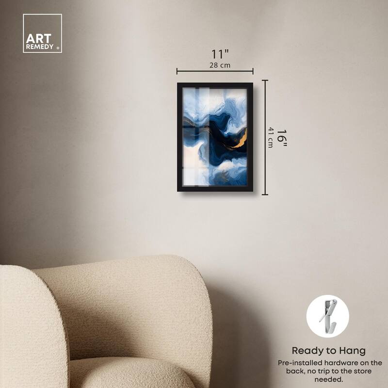 Blue Deep II Shadowbox by Art Remedy