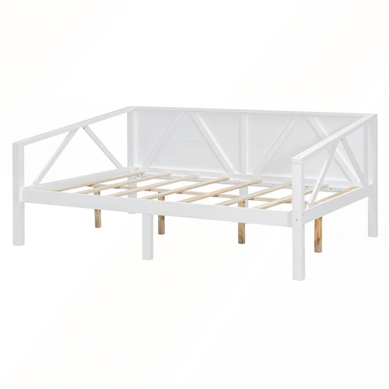 Full size Elegant MultiFunctional Daybed with Sturdy Storage Space