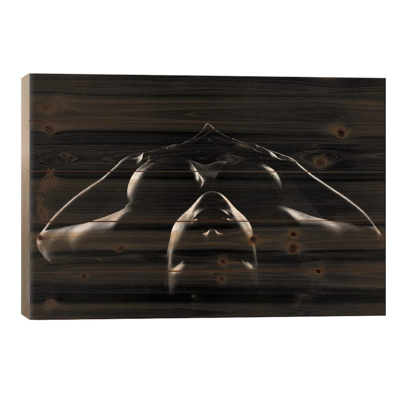 Helena Print On Wood by Andreas Stridsberg - Multi-Color - 18x26x1.5