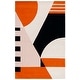 preview thumbnail 29 of 72, SAFAVIEH Handmade Rodeo Drive Sofoula Mid-Century Modern Abstract Wool Rug 3' x 5' - Ivory/Rust - Rectangle