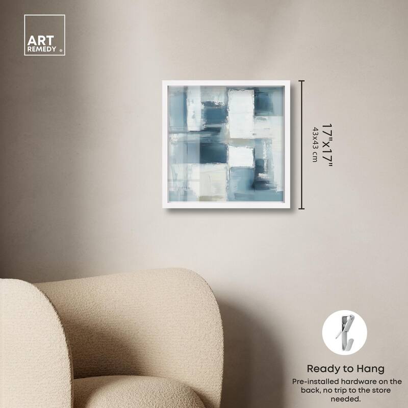 Deconstructed Blue I Shadowbox by Art Remedy