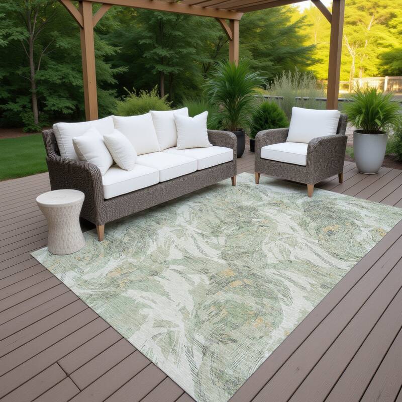 Machine Washable Indoor/ Outdoor Casual Amy Chantille Rug