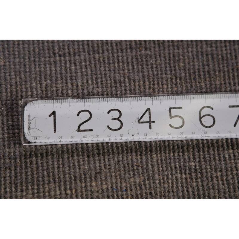 Gabbeh Modern Area Rug Hand-Knotted Contemporary Wool Carpet - 6'11" x 9'7"
