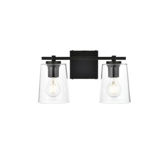 Elegant Lighting LD7310W14 Kacey 2 Light 8" Tall Bathroom Sconce
