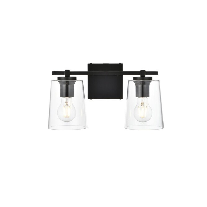 Elegant Lighting LD7310W14 Kacey 2 Light 8" Tall Bathroom Sconce