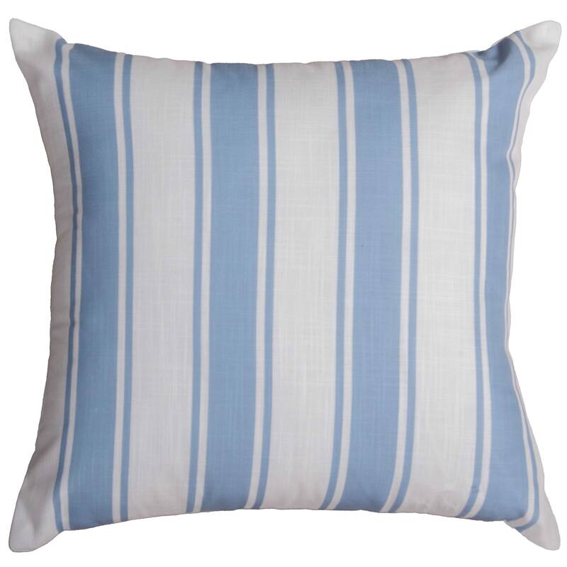 Rizzy Collection Striped Modern Throw Pillow - Cover Only - Blue