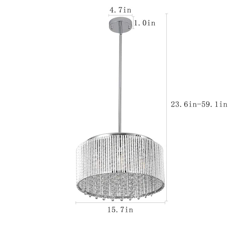 Modern Crystal Chandelier for Living-Room Round Cristal Lamp Luxury Home Decor Light Fixture