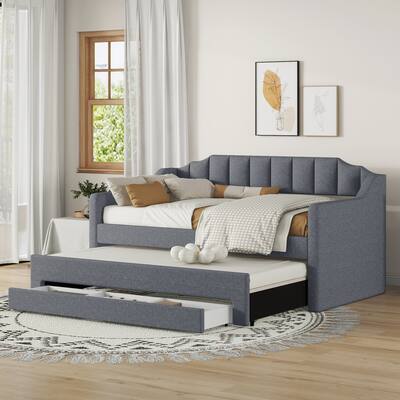 Simple Design Daybeds with 3 Drawers and Solid Construction for Bedroom, Living Room,Guest Room