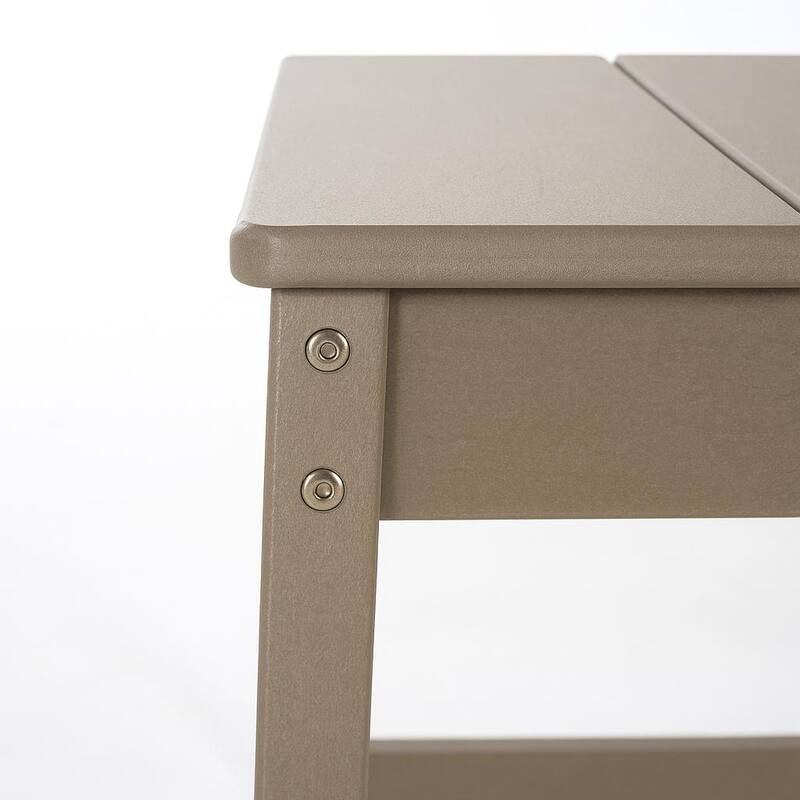 2-Pack HDPE Indoor/Outdoor Dining Chairs, All-Weather Garden & Patio Side Chairs with Modern Backrest