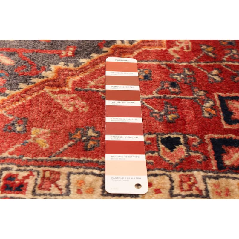 ECARPETGALLERY Hand-knotted Anatolian Vintage Red Wool Rug - 4'4 x 6'11