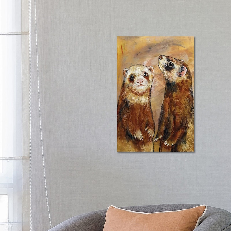 iCanvas "Ferrets" by Michael Creese Canvas Print - 26x18x1.5