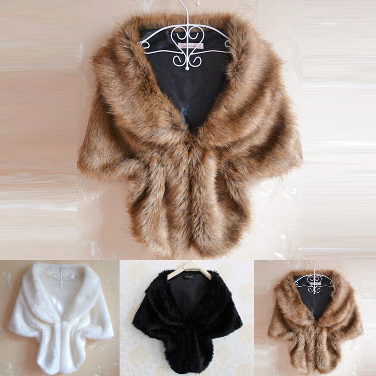 faux fur fashion wrap