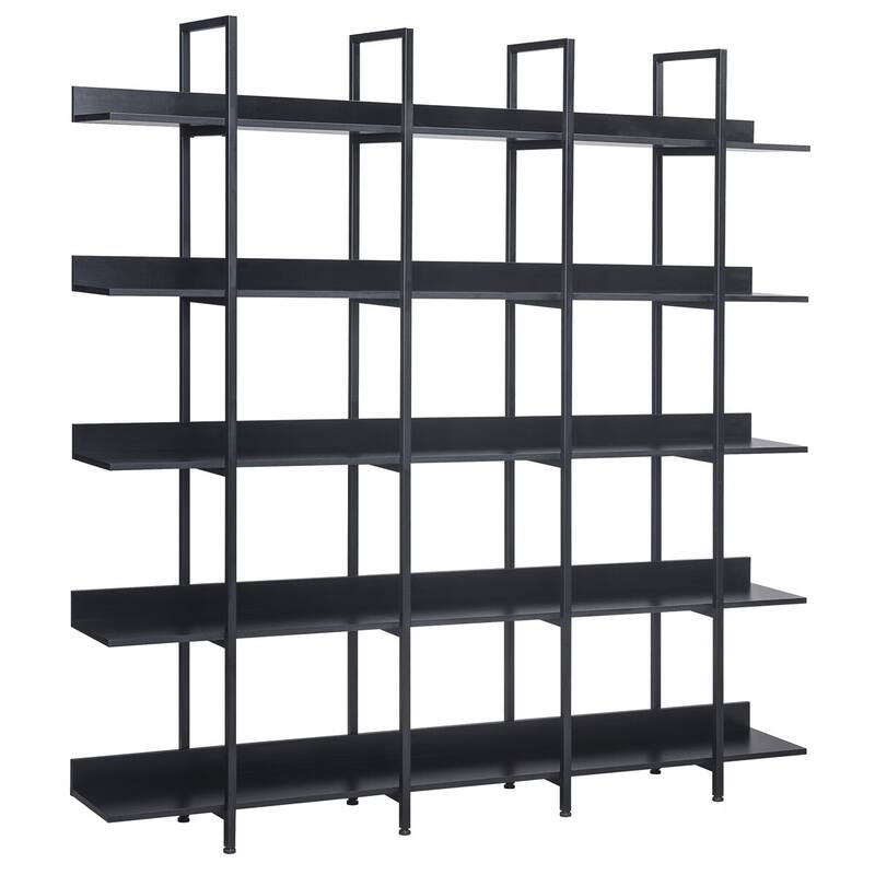 Merax Vintage Industrial 5 Tier Bookcase with Open Shelves