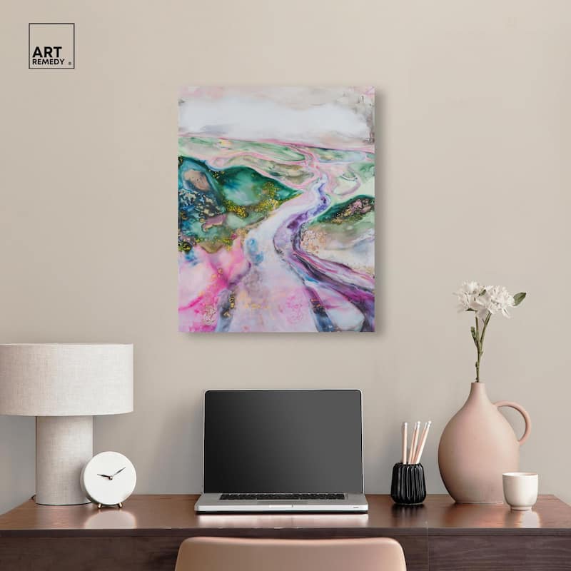 Noir Pulse II Canvas by Art Remedy, Gallery Wrapped