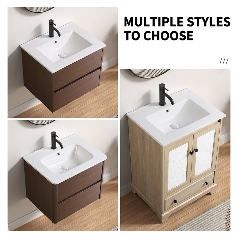 Wall Mounted Floating Single Bathroom Vanity, Without Sink