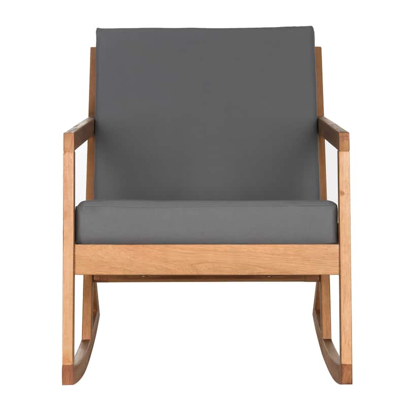 SAFAVIEH Outdoor Makaila Rocking Chair with Cushion - 26W x 31D x 38H