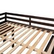 preview thumbnail 22 of 37, Low Loft Bed Full Size Platform Bed with Rolling Portable Desk, Cabinet, Shelves and Drawers, Multiple Functions Storage Bed
