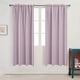 preview thumbnail 87 of 85, Deconovo Solid Rod Pocket Curtain Panel Pair, Set of 4 Panels 38x63 Inch - Lavender