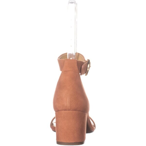 michael michael kors lena flex mid leather ankle strap sandals