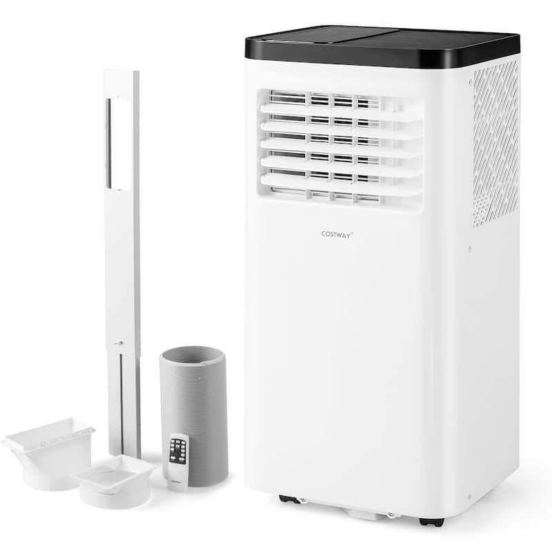 Costway 8000 BTU Portable Air Conditioner with Fan and Dehumidifier - See Details - White