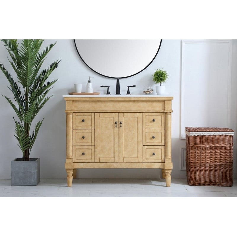 Elegant Lighting VF13042 Lexington 42" Free Standing Single Basin