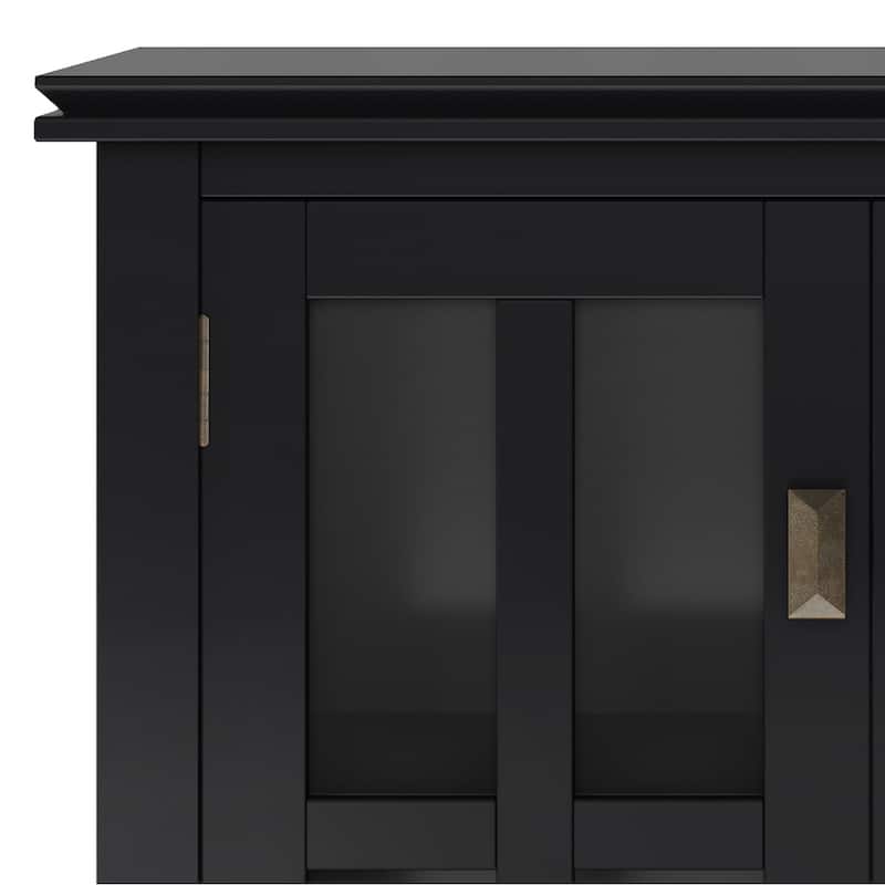 WYNDENHALL Stratford SOLID WOOD 30 inch Wide Low Storage Cabinet - 30"w x 14"d x 31" h