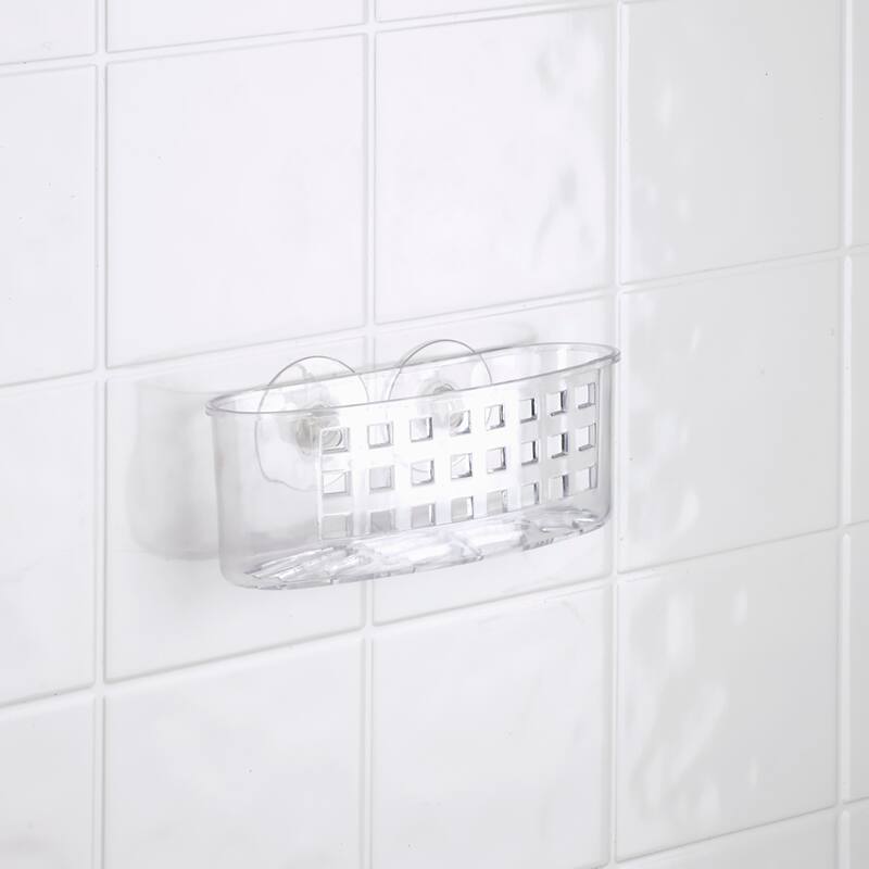 Bath Bliss Compact Suction Bath Basket - 6.25x2.5x2.325