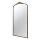 preview thumbnail 2 of 3, Kea 66 Inch Wall Mirror, Gold Curved Metal Frame, Ornate Baroque Design