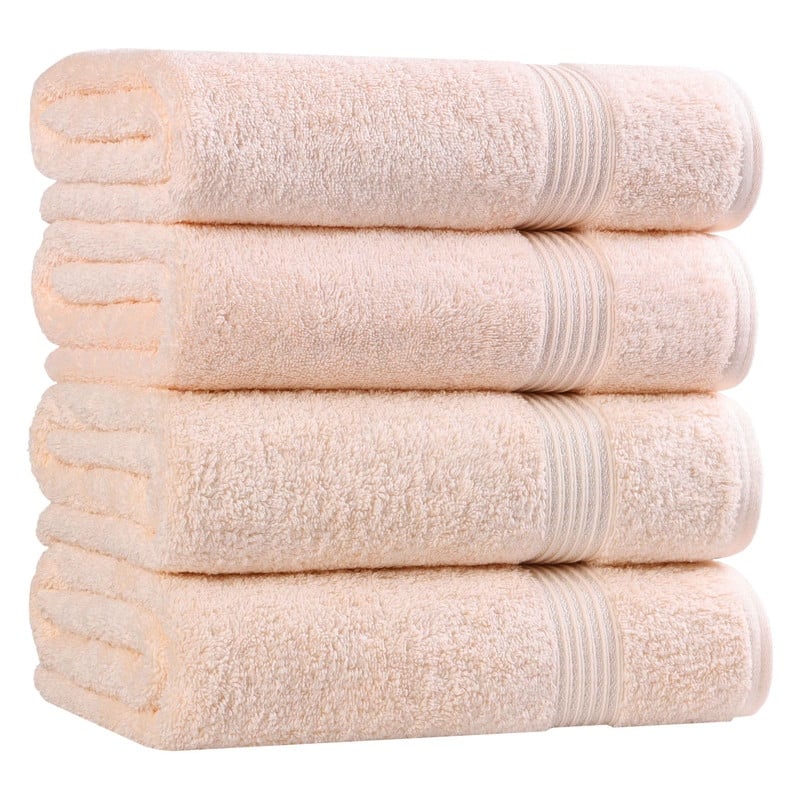 Superior Heritage Egyptian Cotton Absorbent Bath Towel Set of 4